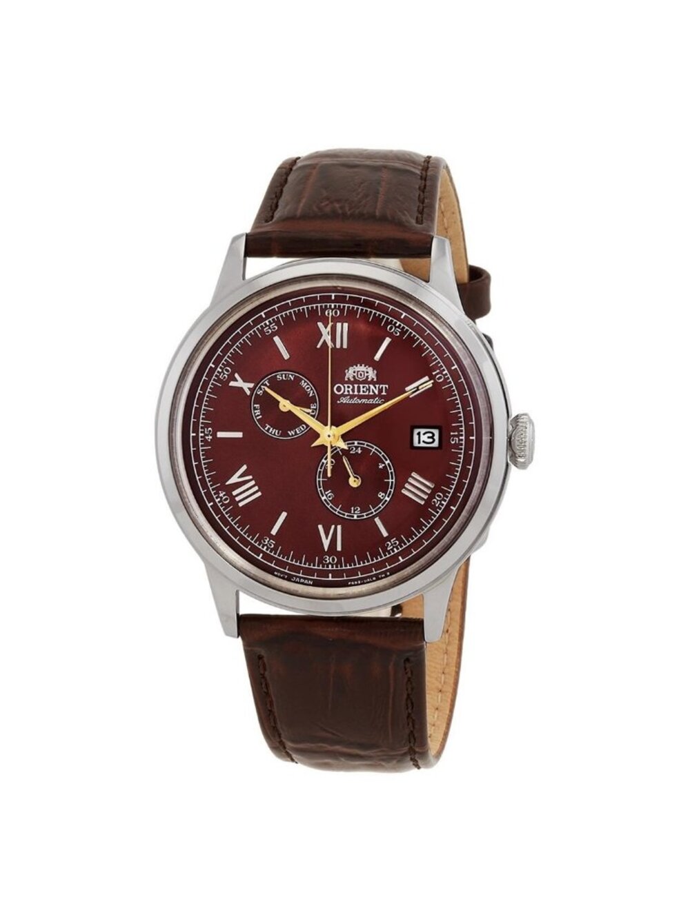 NWT Orient Bambino Automatic Bordeaux Dial Men's Watch